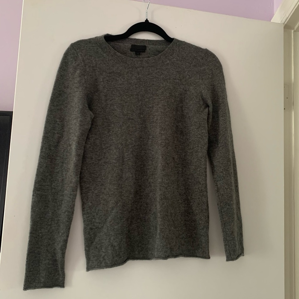 J. Crew Collection 100% Italian Cashmere Gray Sweater Small